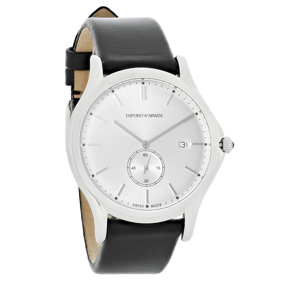 Emporio Armani Classic Slim Men's Black Strap Quartz Watch - ARS1002