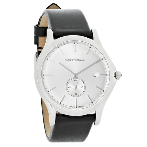 Emporio Armani Classic Slim Men's Black Strap Quartz Watch - ARS1002