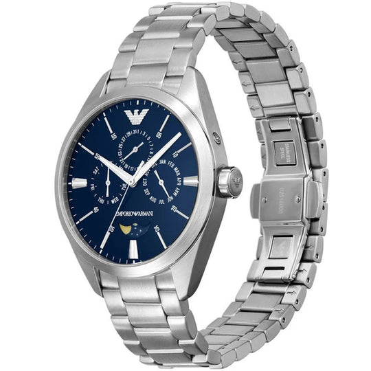 Emporio Armani Claudio Men's Silver-tone Bracelet Quartz Watch - AR11553