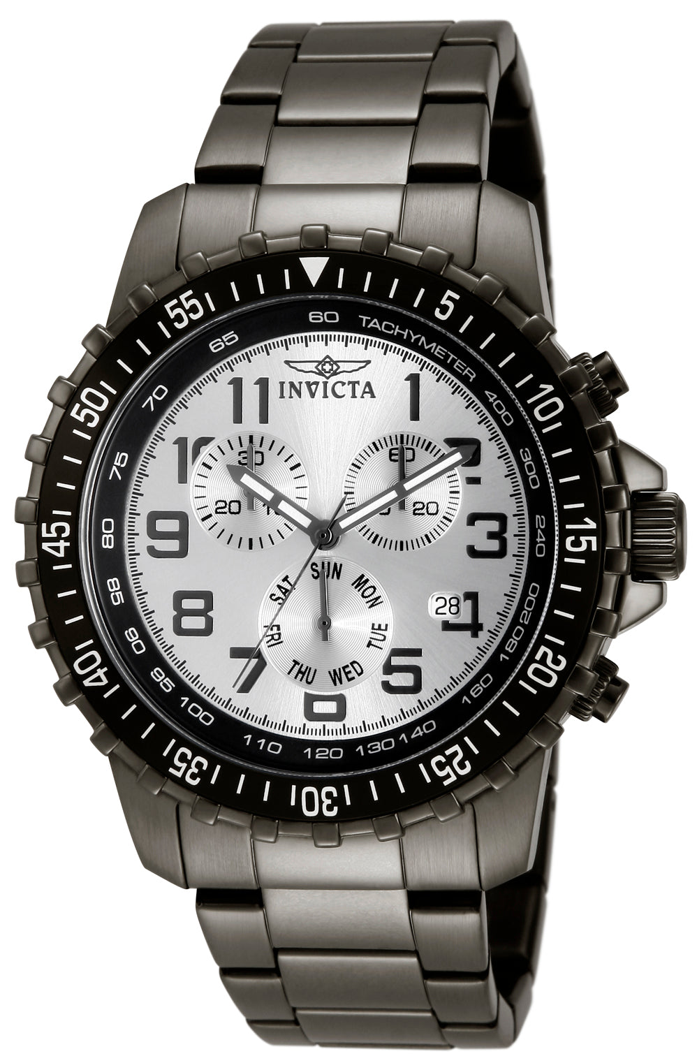 Invicta Men's 11370 Specialty Quartz Chronograph Silver Dial Watch