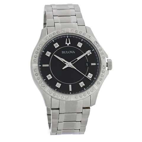 Bulova Men's Silver-tone Bracelet Quartz Watch - 96E116