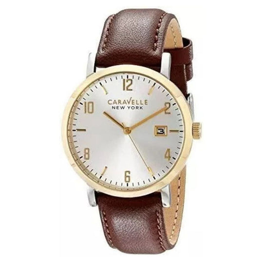 Bulova Caravelle by Bulova Men's Brown Strap Quartz Watch - 44B108