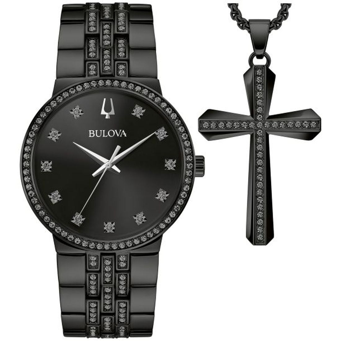 Bulova Classic Box Set Men's Black Bracelet Quartz Watch - 98K116