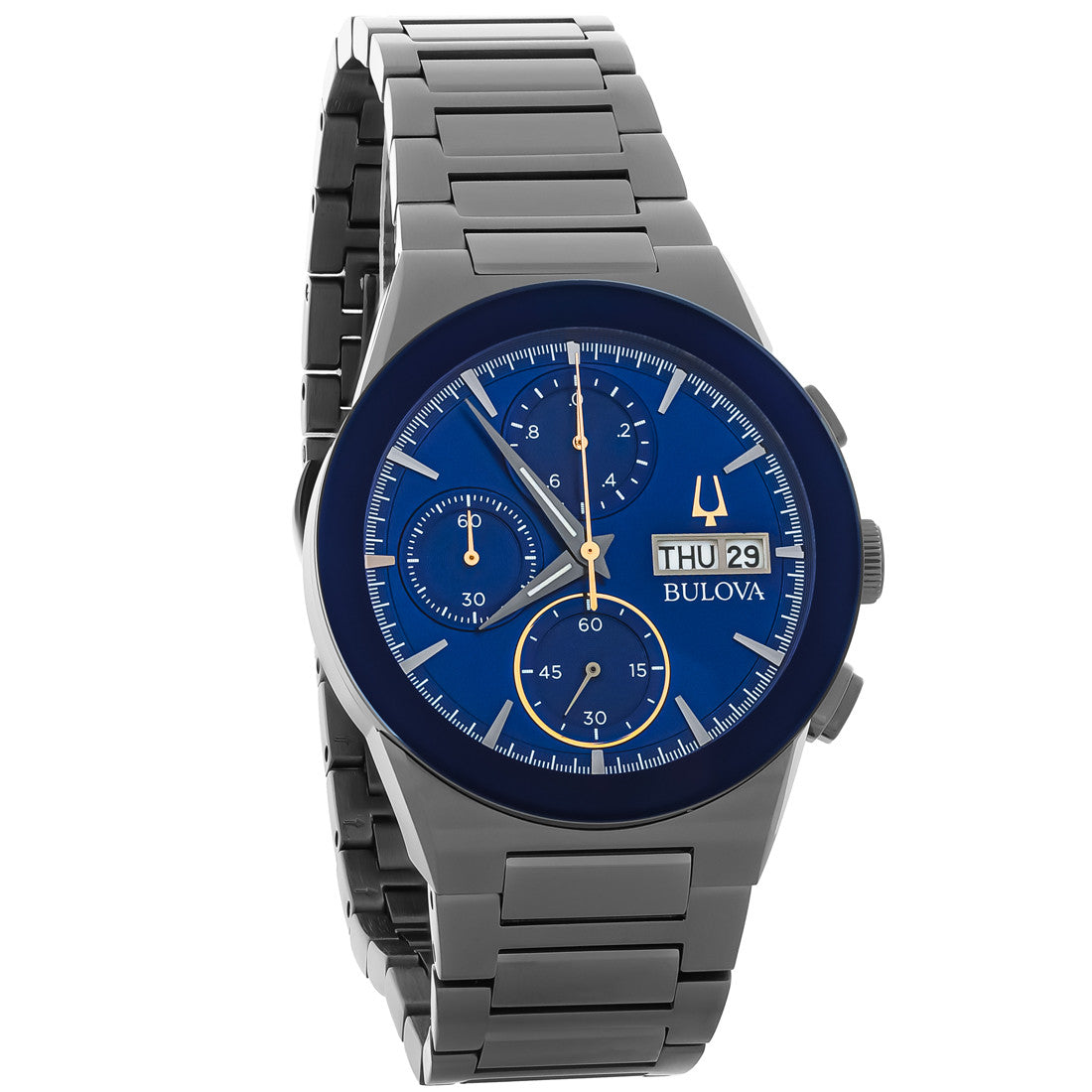 Bulova Millennia  Men's Silver-tone Bracelet Quartz Watch - 98C143