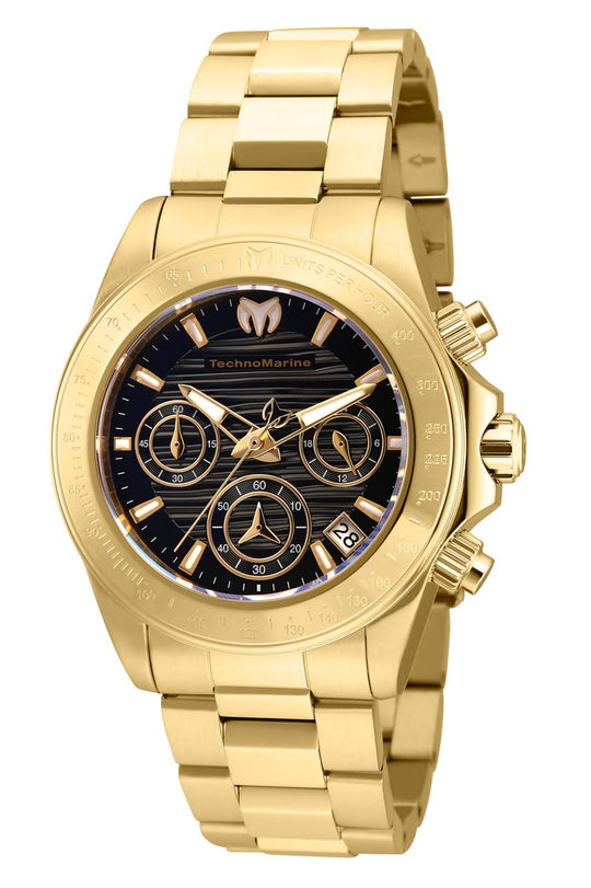 Technomarine Women's TM-219014 Manta Quartz Black Dial Watch
