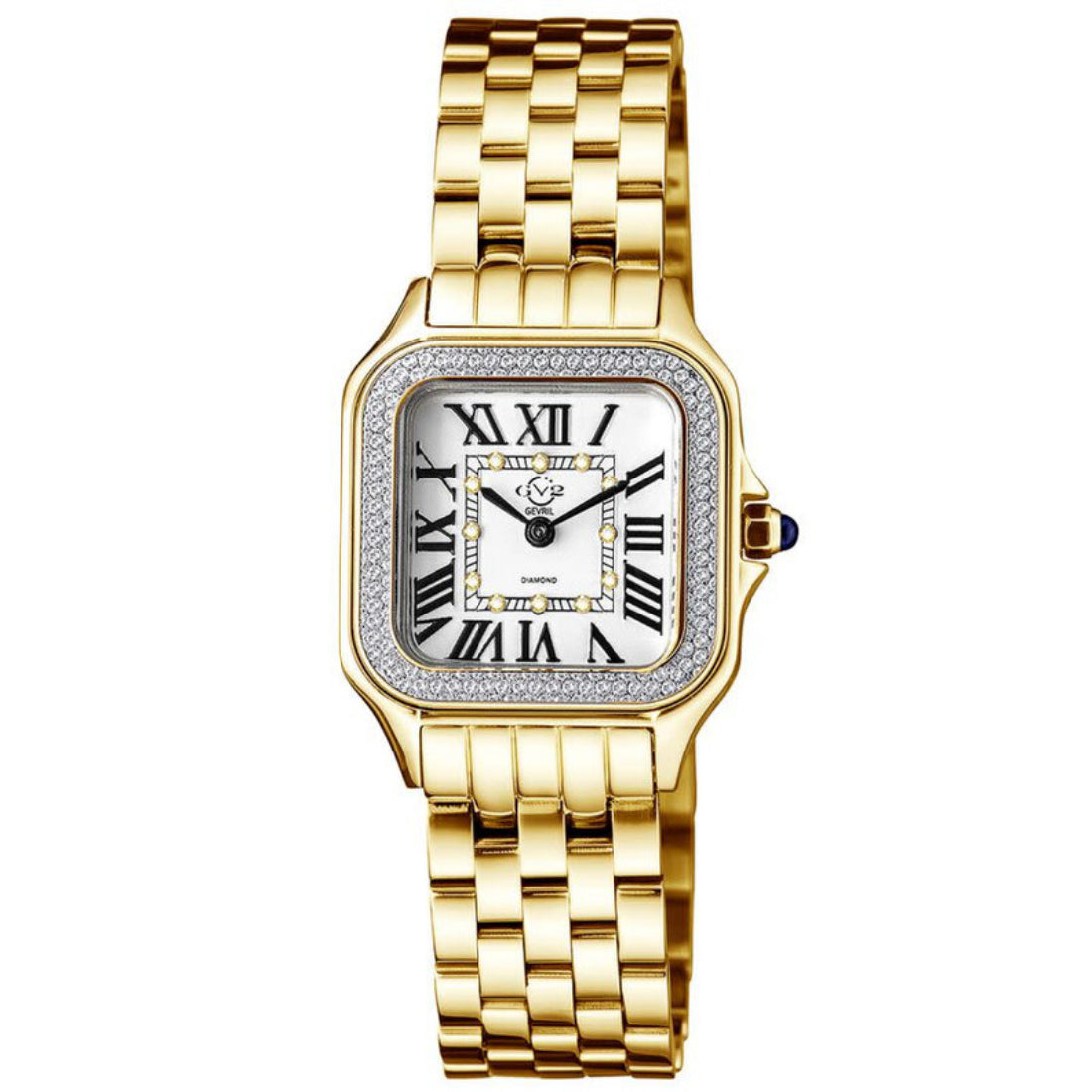 Gevril Milan Women's Yellow Gold-tone Bracelet Quartz Watch - 12112B