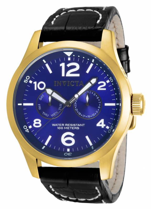 Invicta Men's 12173 Specialty Quartz 3 Hand Blue Dial Watch