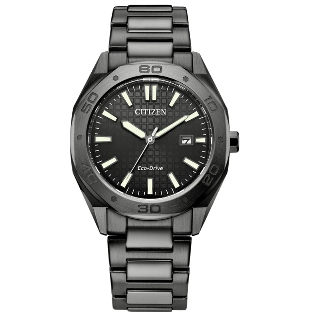 Citizen Eco-Drive Men's Black Bracelet Quartz Watch - BM7637-81H