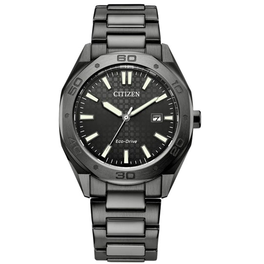 Citizen Eco-Drive Men's Black Bracelet Quartz Watch - BM7637-81H