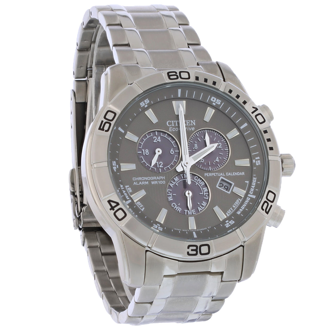 Citizen Brycen Men's Silver-tone Bracelet Quartz Watch - BL5450-54H