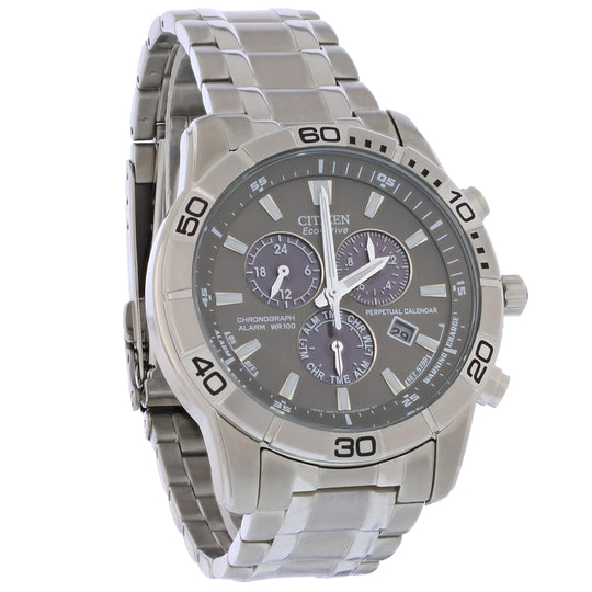 Citizen Brycen Men's Silver-tone Bracelet Quartz Watch - BL5450-54H