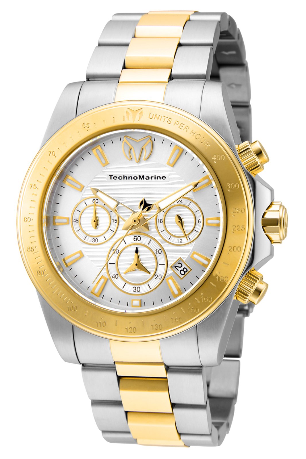 Technomarine Men's TM-219002 Manta Quartz Chronograph Silver Dial Watch
