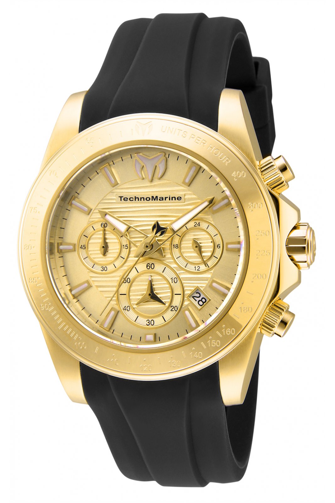 Technomarine Men's TM-219034 Manta Quartz Chronograph Gold Dial Watch