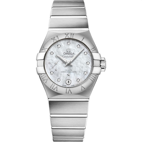 Omega Constellation Women's White Mother-of-Pearl Dial Automatic Watch 127.10.27.20.55.001