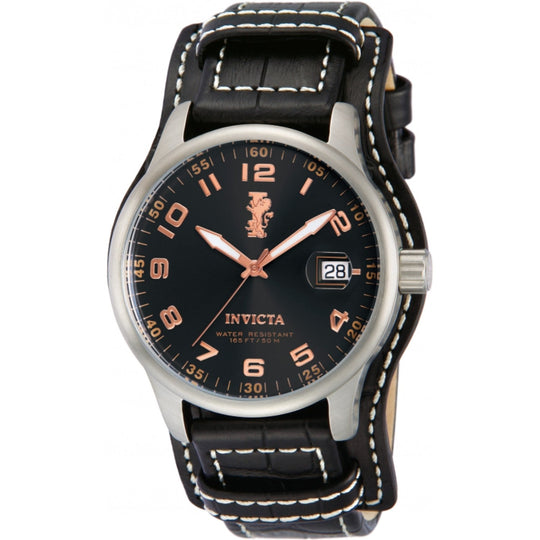 Invicta Men's 12975 Black Leather Watch