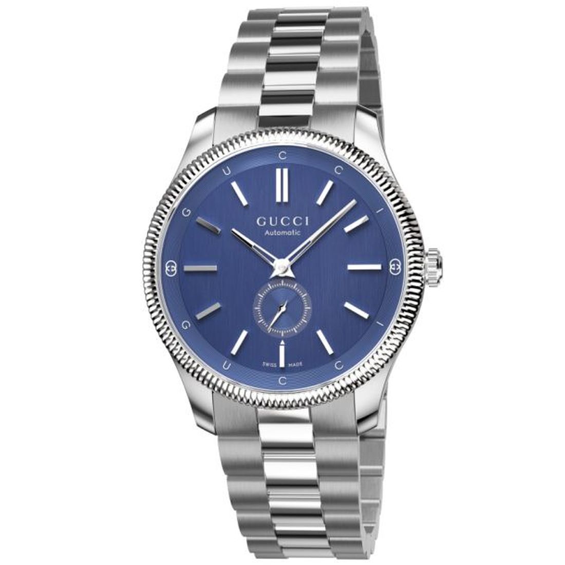 Gucci G-Timeless Men's Silver-tone Bracelet Quartz Watch - YA126389