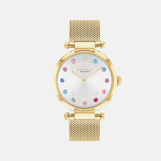 Coach Cary Women's Gold-tone Bracelet Quartz Watch - 14000112