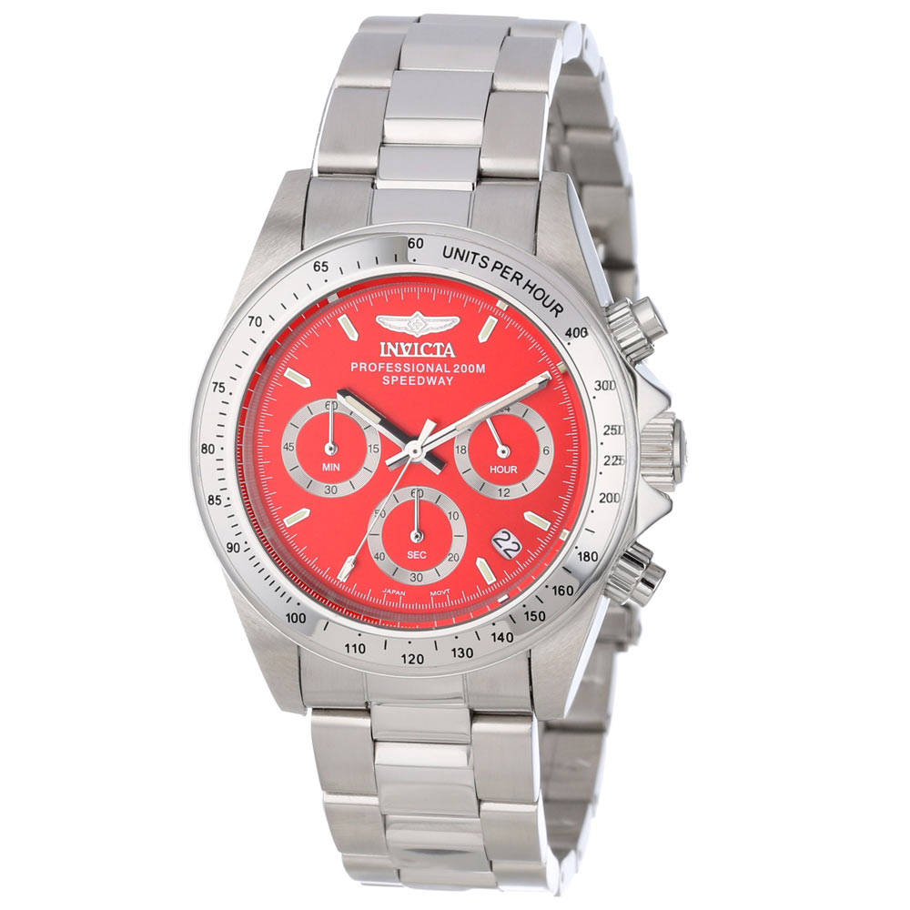 Invicta Men's 14380 Speedway Quartz Chronograph Red Dial Watch