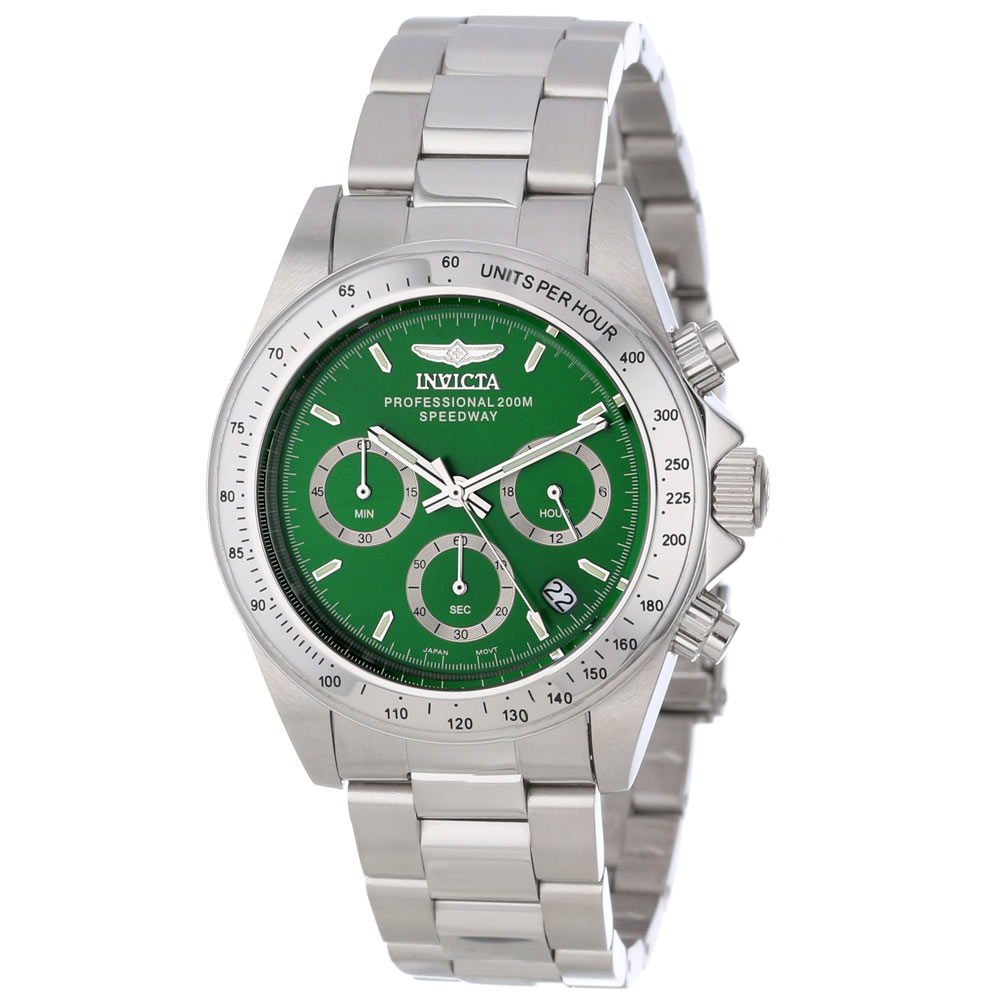 Invicta Men's 14384 Speedway Quartz Chronograph Green Dial Watch