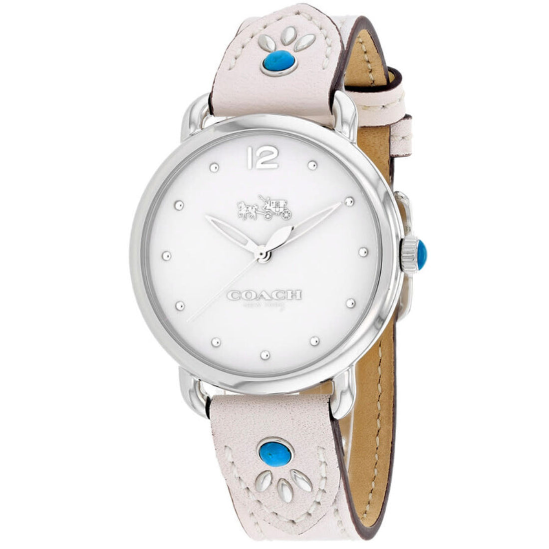 Coach Delancey Women's White Strap Quartz Watch - 14502702