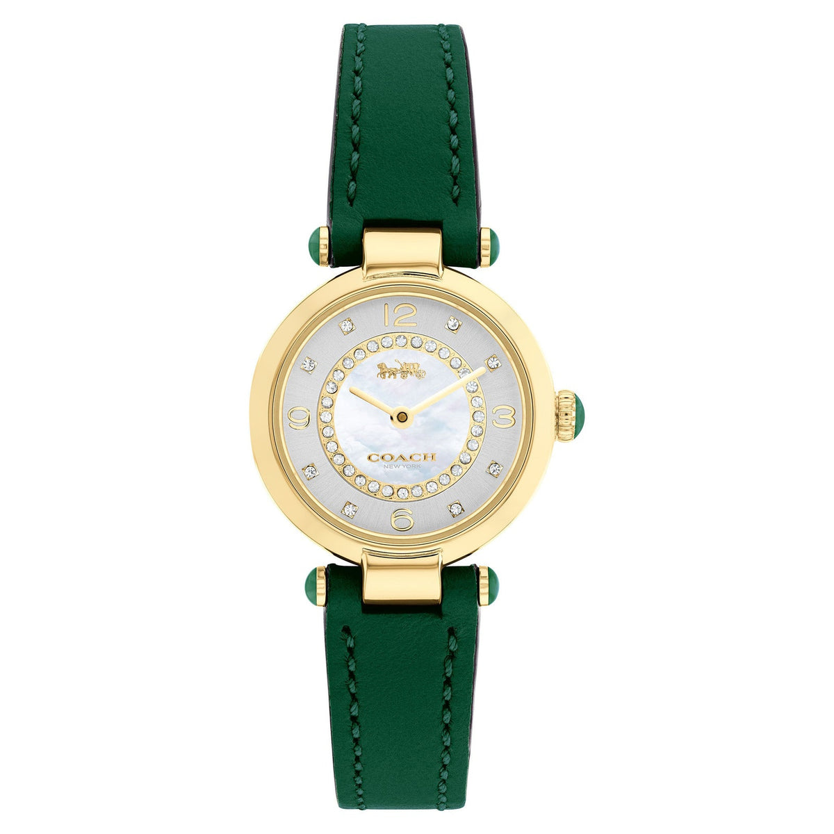 Coach Cary Women's Green Strap Quartz Watch - 14503894