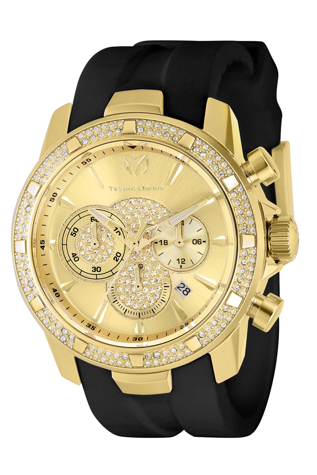 Technomarine Men's TM-621012 UF6 Quartz 3 Hand Gold Dial Watch