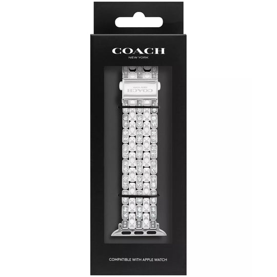 Coach Apple Watch Crystal-Set Stainless Steel Strap 14700261