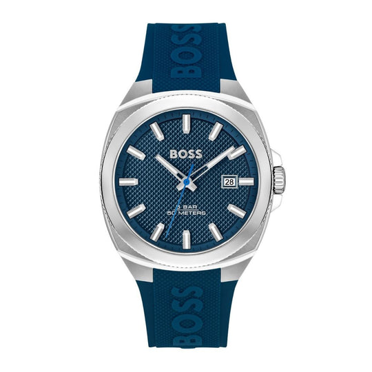 Hugo Boss Walker Men's Blue Strap Quartz Watch - 1514139
