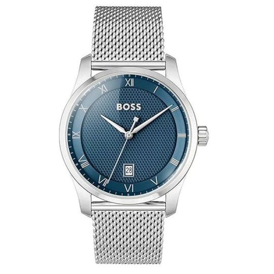 Hugo Boss Principle Men's Silver-tone Bracelet Quartz Watch - 1514115