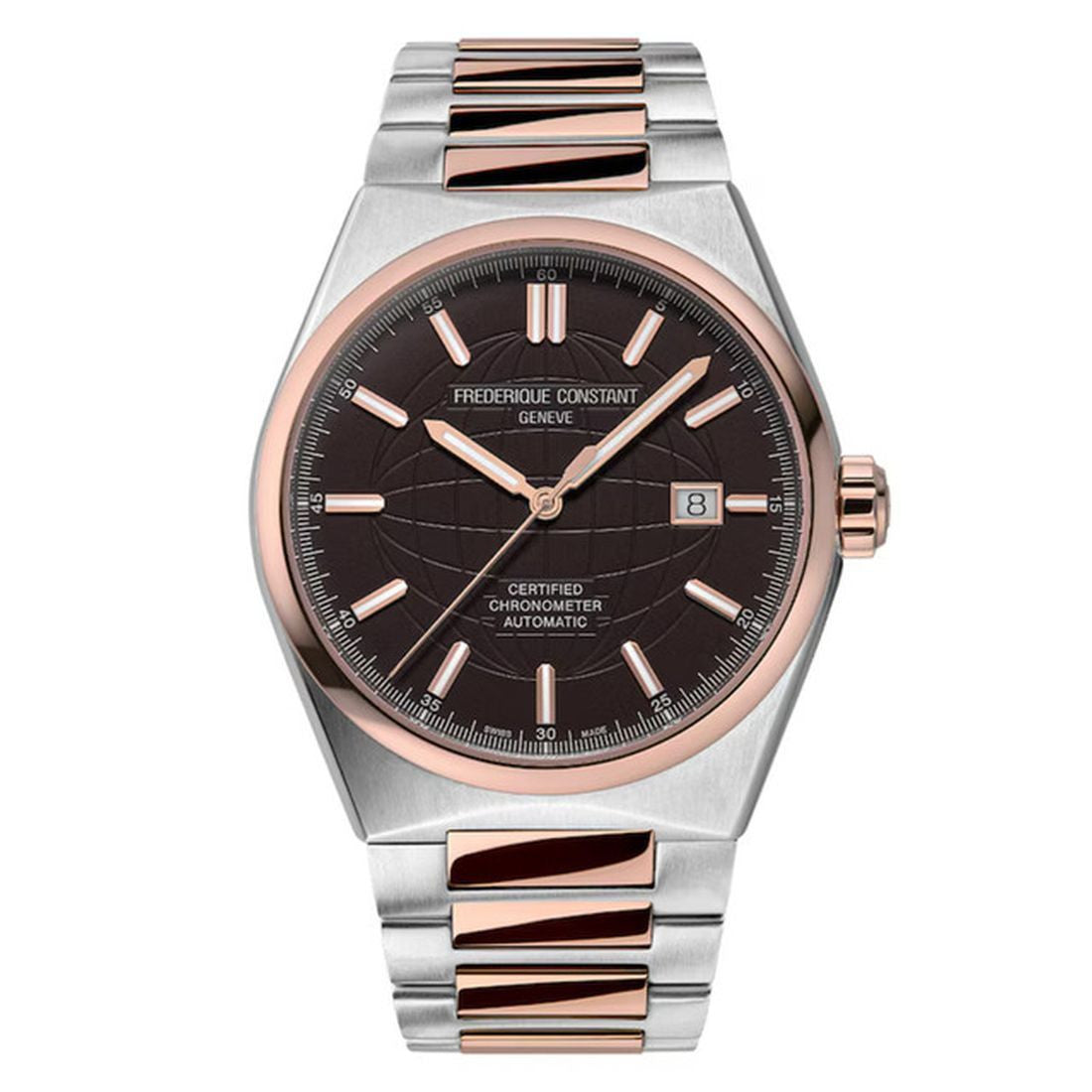 Frederique Constant Highlife Men's Rose Gold-Silver Two tone Bracelet Automatic Watch - FC-303C4NH2B
