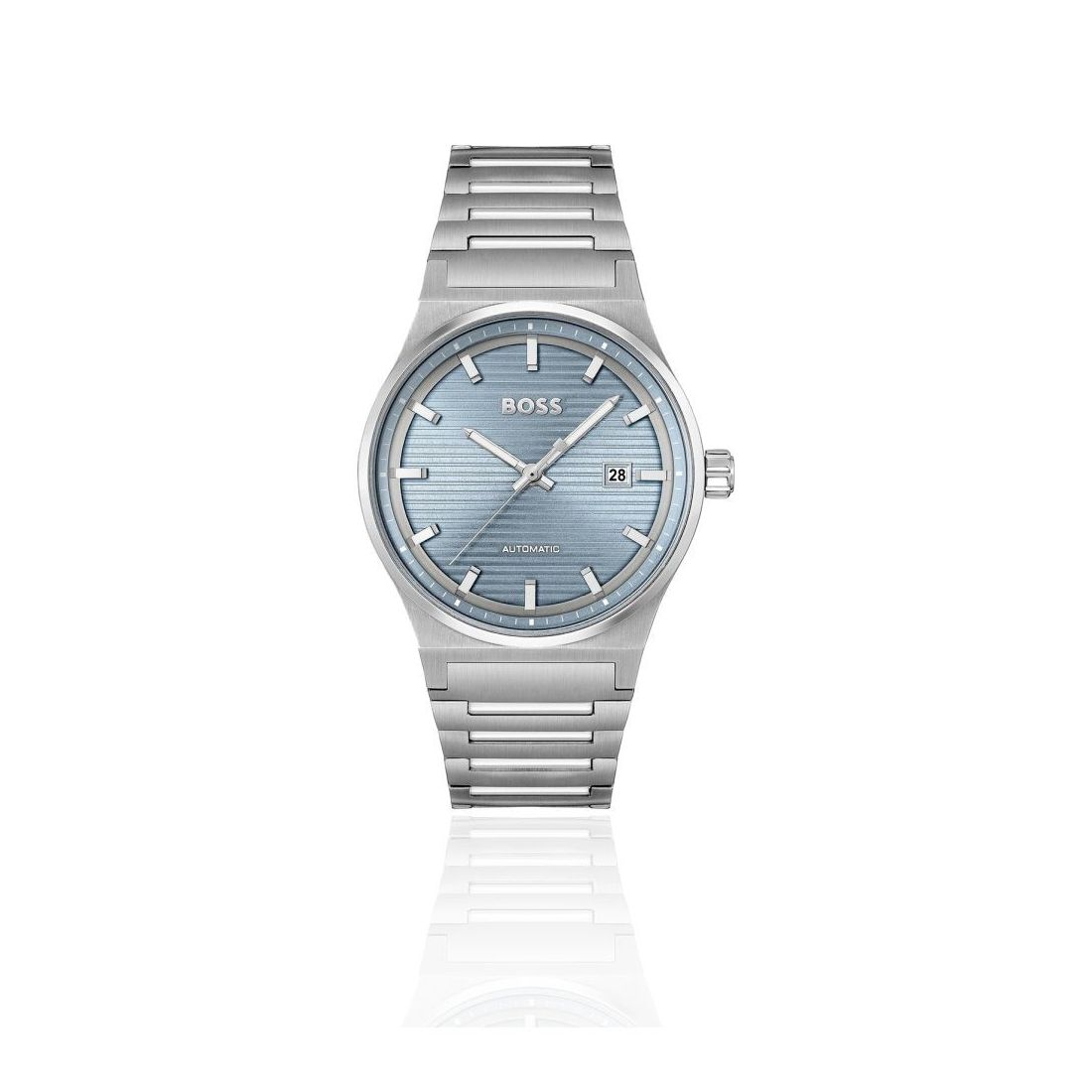 Hugo Boss Candor Men's Silver-tone Bracelet Automatic Watch - 1514118