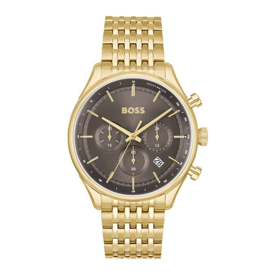 Hugo Boss Gregor Men's Gold-tone Bracelet Quartz Watch - 1514051
