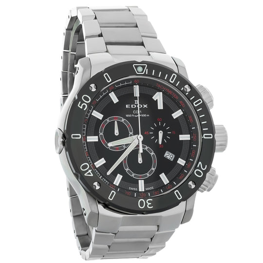 Edox Chronoffshore-1 Men's Silver-tone Bracelet Quartz Watch - 10221 3M