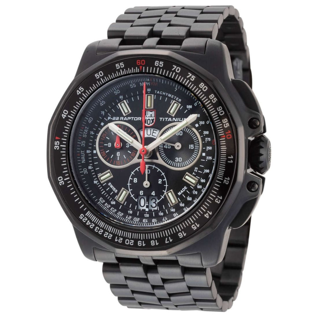 Luminox F-22 Raptor Men's Black Bracelet Quartz Watch - XA.9272