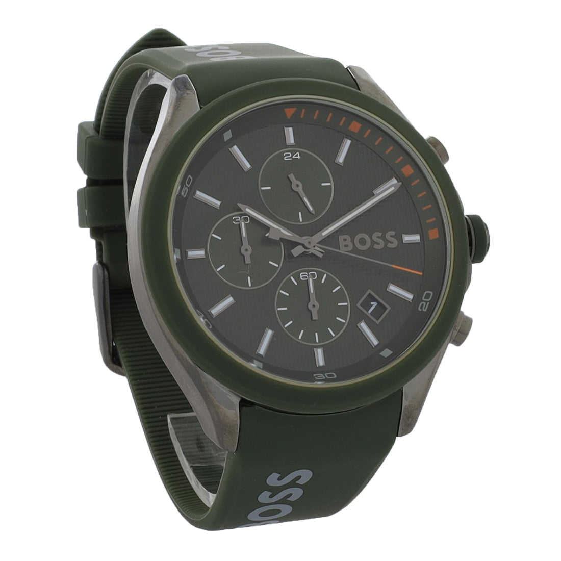 Hugo Boss Velocity Men's Green Strap Quartz Watch - 1514060