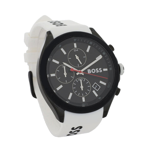 Hugo Boss Velocity Men's White Strap Quartz Watch - 1513718