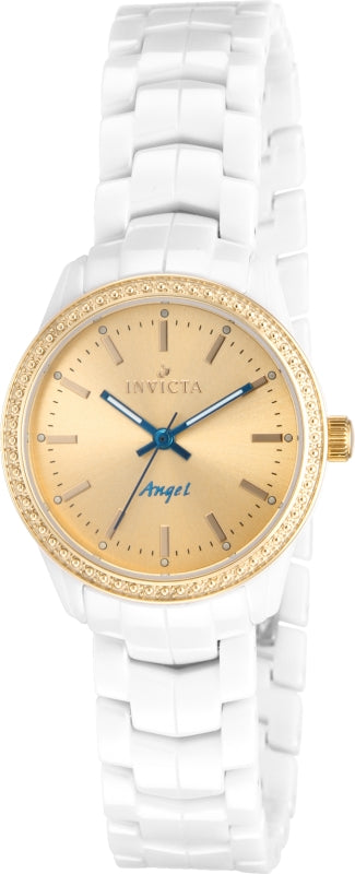 Invicta Women's 14909 Ceramics Quartz Gold Dial Watch