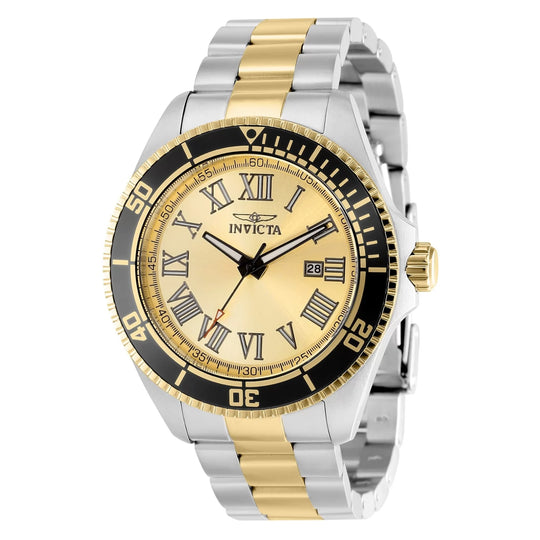 Invicta Men's 15000 Pro Diver Quartz 3 Hand Champagne Dial Watch