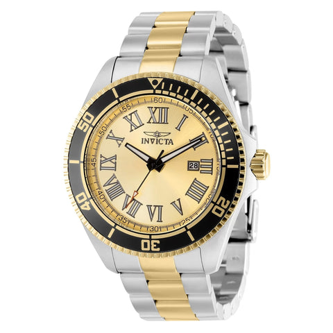 Invicta Men's 15000 Pro Diver Quartz 3 Hand Champagne Dial Watch