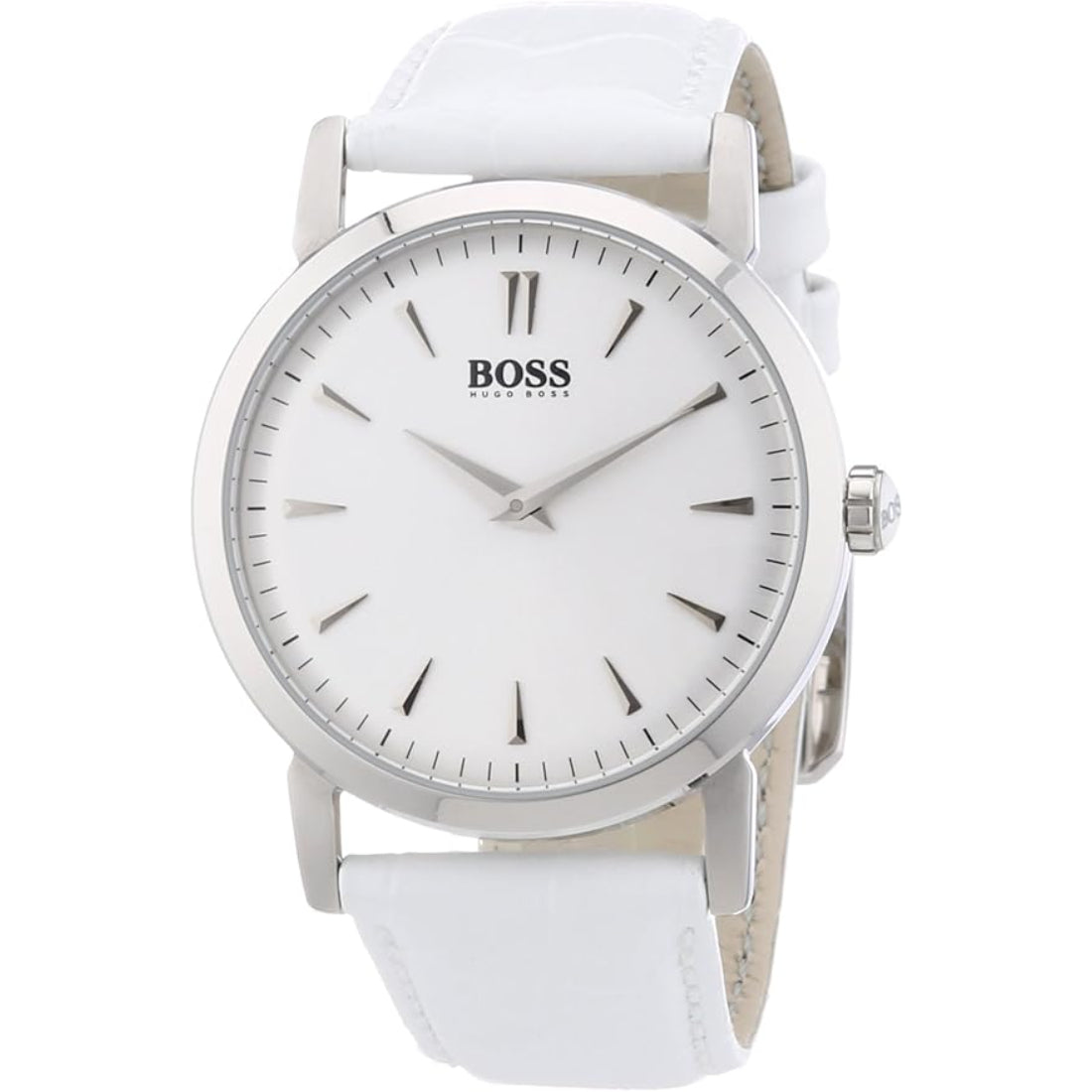 Hugo Boss Classic Women's White Strap Quartz Watch - 1502300
