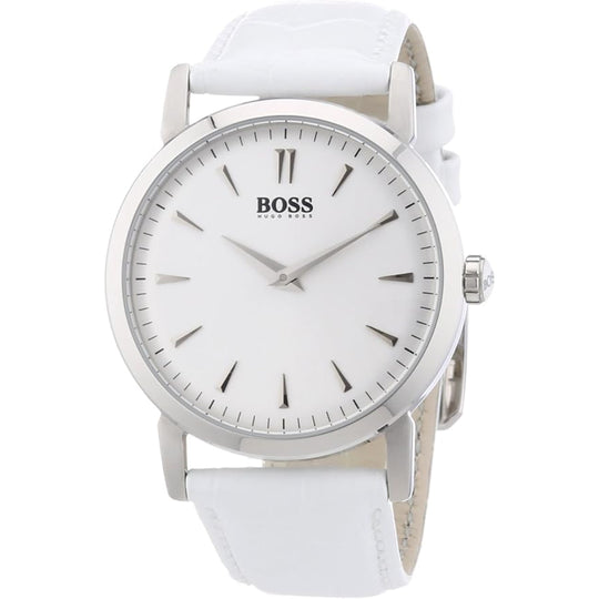 Hugo Boss Classic Women's White Strap Quartz Watch - 1502300