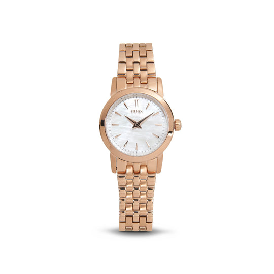 Hugo Boss Slim Women's Rose Gold-Tone Bracelet Quartz Watch - 1502362