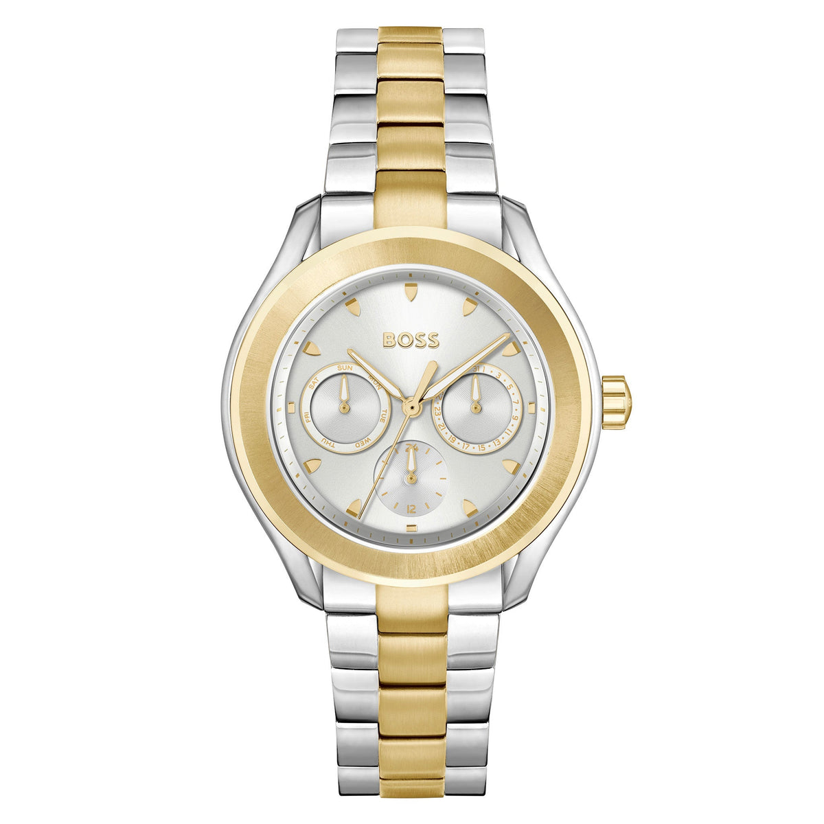 Hugo Boss Lida Women's Gold-Silver Two tone Bracelet Quartz Watch - 1502746