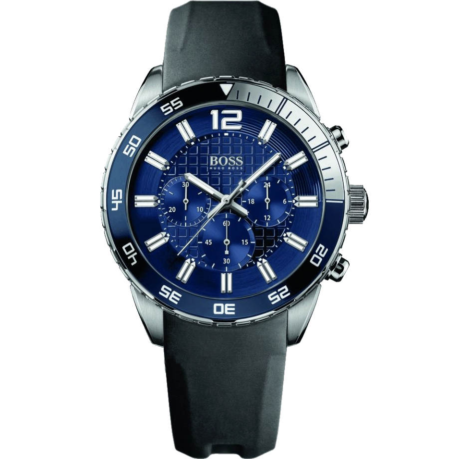 Hugo Boss Deep Blue Men's Black Strap Quartz Watch - 1512803