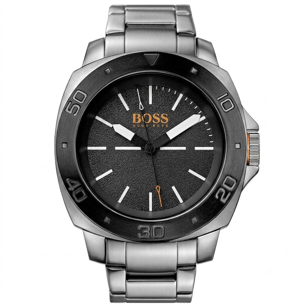 Hugo Boss Sao Paulo Men's Silver Bracelet Quartz Watch - 1513070