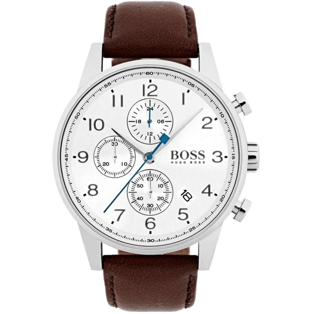 Hugo Boss Navigator Men's Brown Strap Quartz Watch - 1513495
