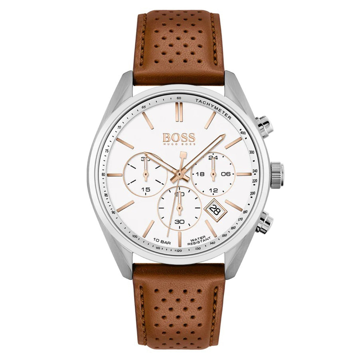 Hugo Boss Champion Men's Brown Strap Quartz Watch - 1513879