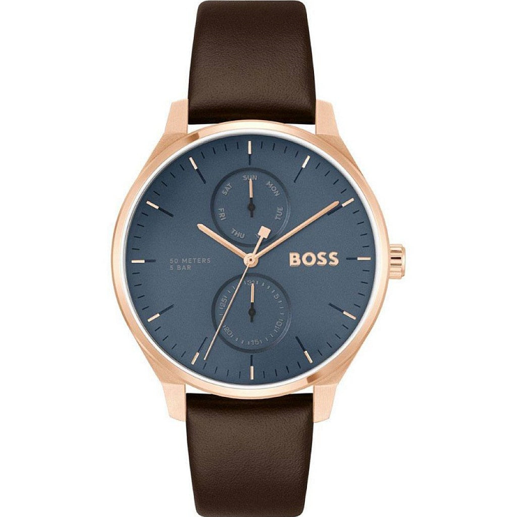 Hugo Boss Tyler Men's Brown Strap Quartz Watch - 1514103