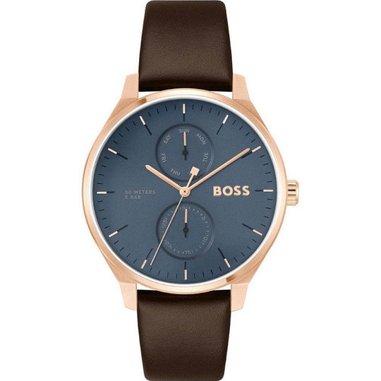 Hugo Boss Tyler Men's Brown Strap Quartz Watch - 1514103