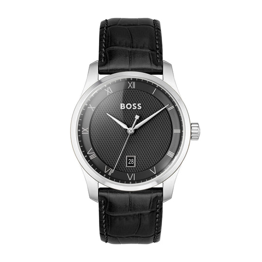 Hugo Boss Principle Men's Black Strap Quartz Watch - 1514122